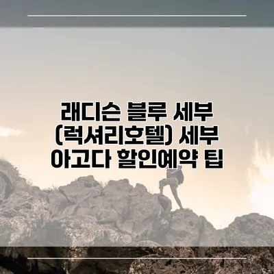 래디슨 블루 세부 (럭셔리호텔) 세부 아고다 할인예약 팁
