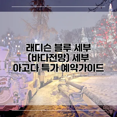 래디슨 블루 세부 (바다전망) 세부 아고다 특가 예약가이드