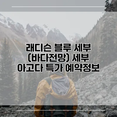 래디슨 블루 세부 (바다전망) 세부 아고다 특가 예약정보
