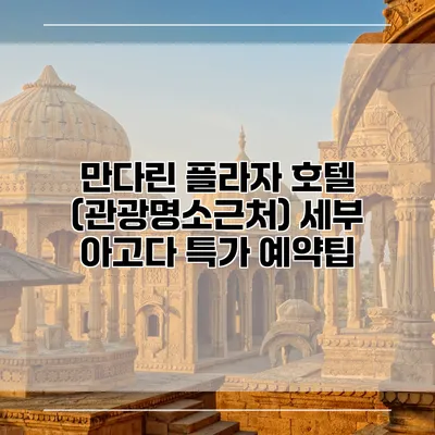 만다린 플라자 호텔 (관광명소근처) 세부 아고다 특가 예약팁