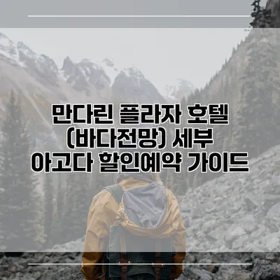 만다린 플라자 호텔 (바다전망) 세부 아고다 할인예약 가이드