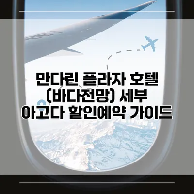 만다린 플라자 호텔 (바다전망) 세부 아고다 할인예약 가이드