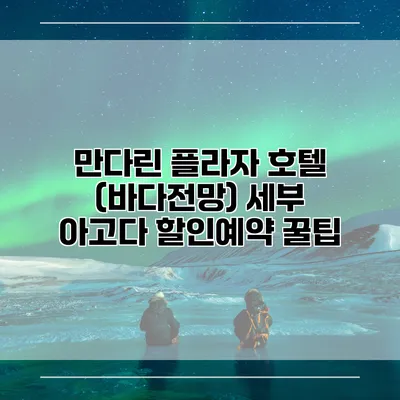 만다린 플라자 호텔 (바다전망) 세부 아고다 할인예약 꿀팁