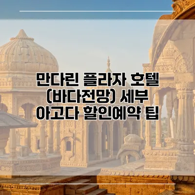 만다린 플라자 호텔 (바다전망) 세부 아고다 할인예약 팁