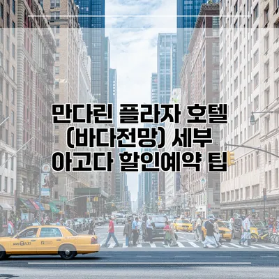 만다린 플라자 호텔 (바다전망) 세부 아고다 할인예약 팁
