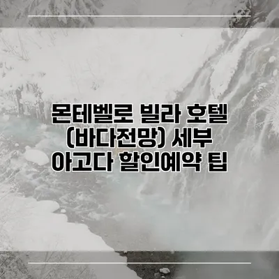 몬테벨로 빌라 호텔 (바다전망) 세부 아고다 할인예약 팁