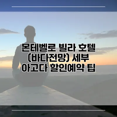 몬테벨로 빌라 호텔 (바다전망) 세부 아고다 할인예약 팁