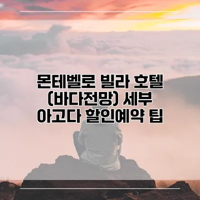 몬테벨로 빌라 호텔 (바다전망) 세부 아고다 할인예약 팁