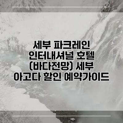 세부 파크레인 인터내셔널 호텔 (바다전망) 세부 아고다 할인 예약가이드