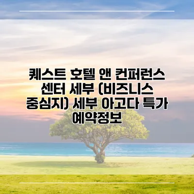 퀘스트 호텔 앤 컨퍼런스 센터 세부 (비즈니스 중심지) 세부 아고다 특가 예약정보