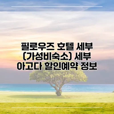 필로우즈 호텔 세부 (가성비숙소) 세부 아고다 할인예약 정보
