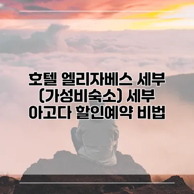 호텔 엘리자베스 세부 (가성비숙소) 세부 아고다 할인예약 비법