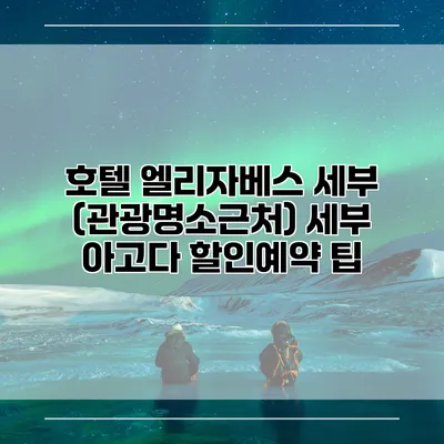 호텔 엘리자베스 세부 (관광명소근처) 세부 아고다 할인예약 팁