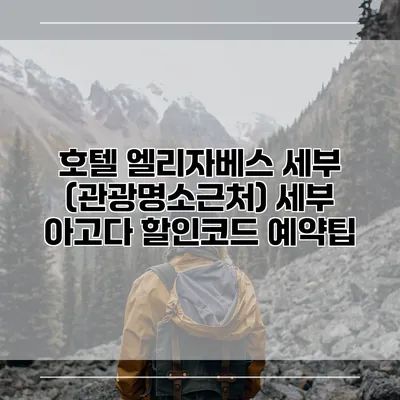 호텔 엘리자베스 세부 (관광명소근처) 세부 아고다 할인코드 예약팁